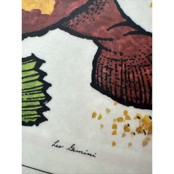 Moppet Mats 1975 Georges Place Place Mat Turtle Colorful 70s - Picture 3 of 4